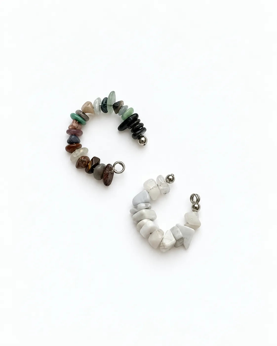 earcuff con pietre naturali