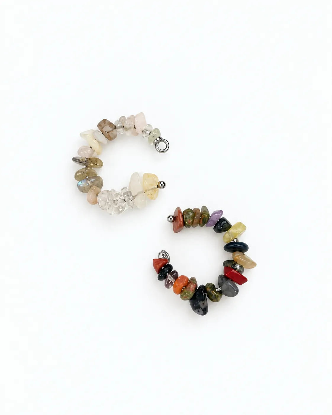 earcuff con pietre naturali
