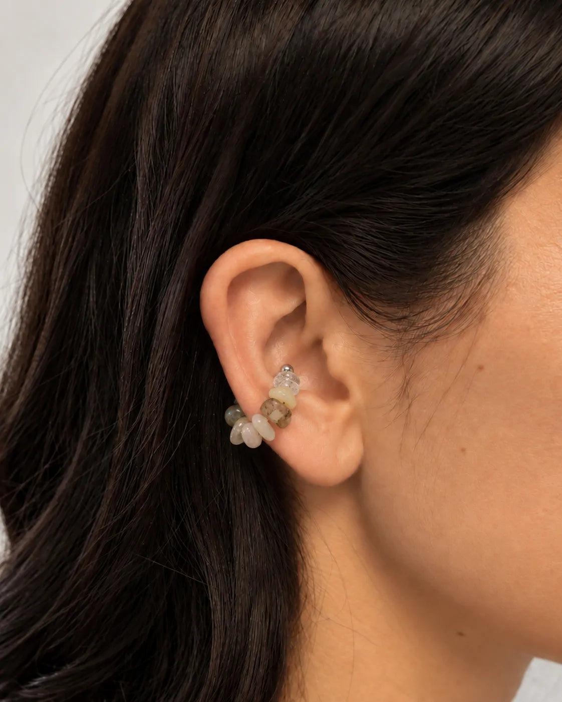 earcuff con pietre naturali