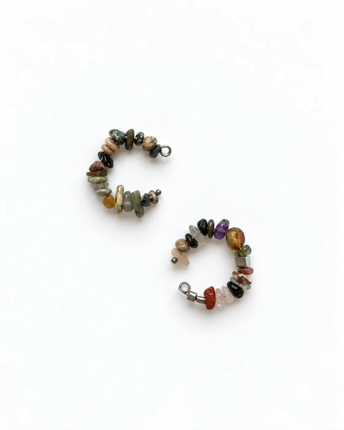 earcuff con pietre naturali