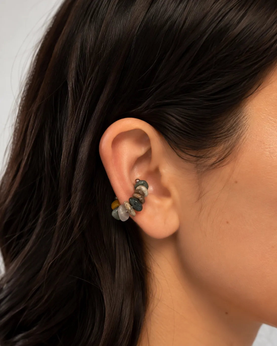 earcuff con pietre naturali