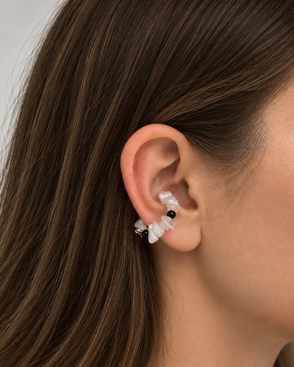 earcuff con pietre naturali