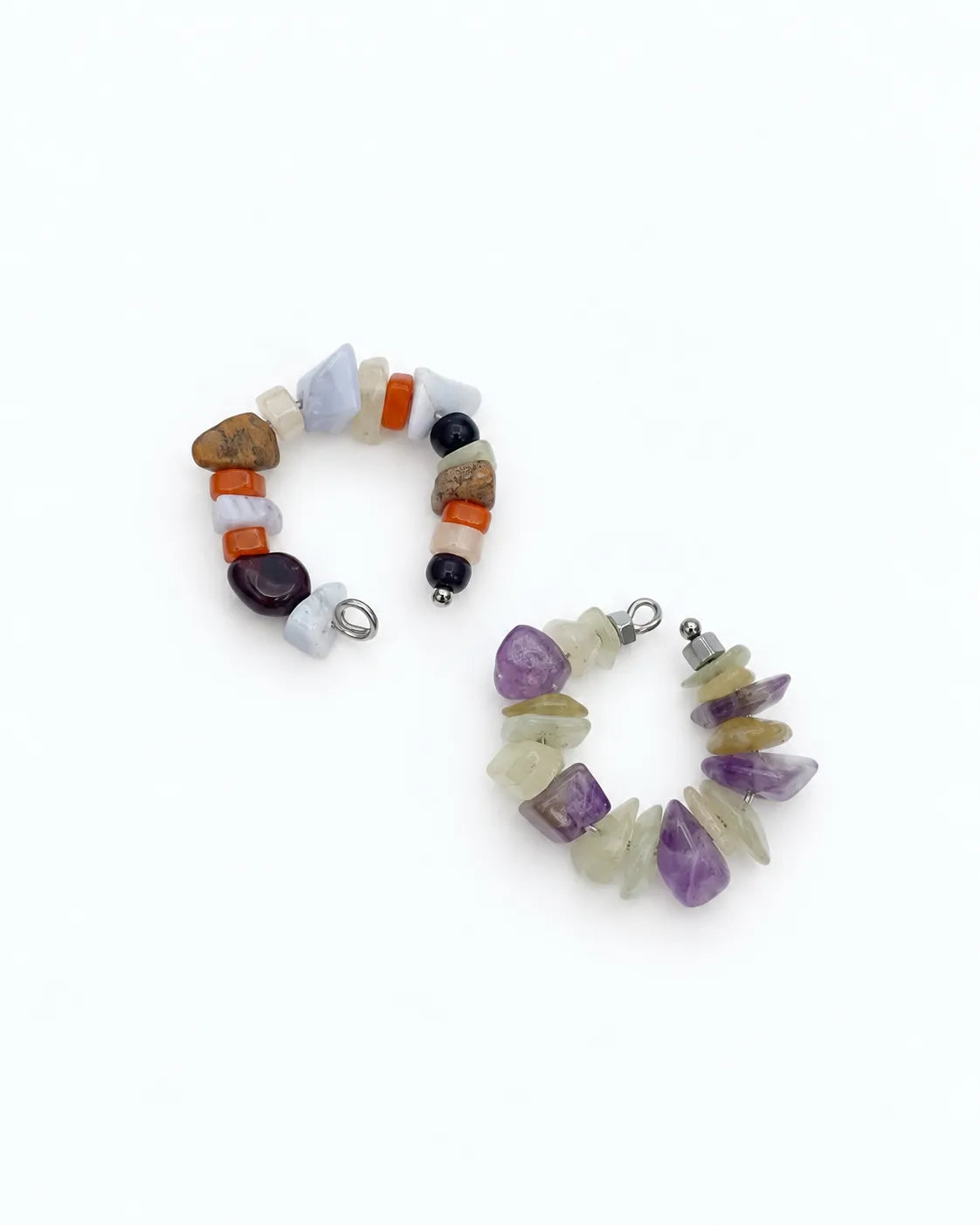 earcuff con pietre naturali