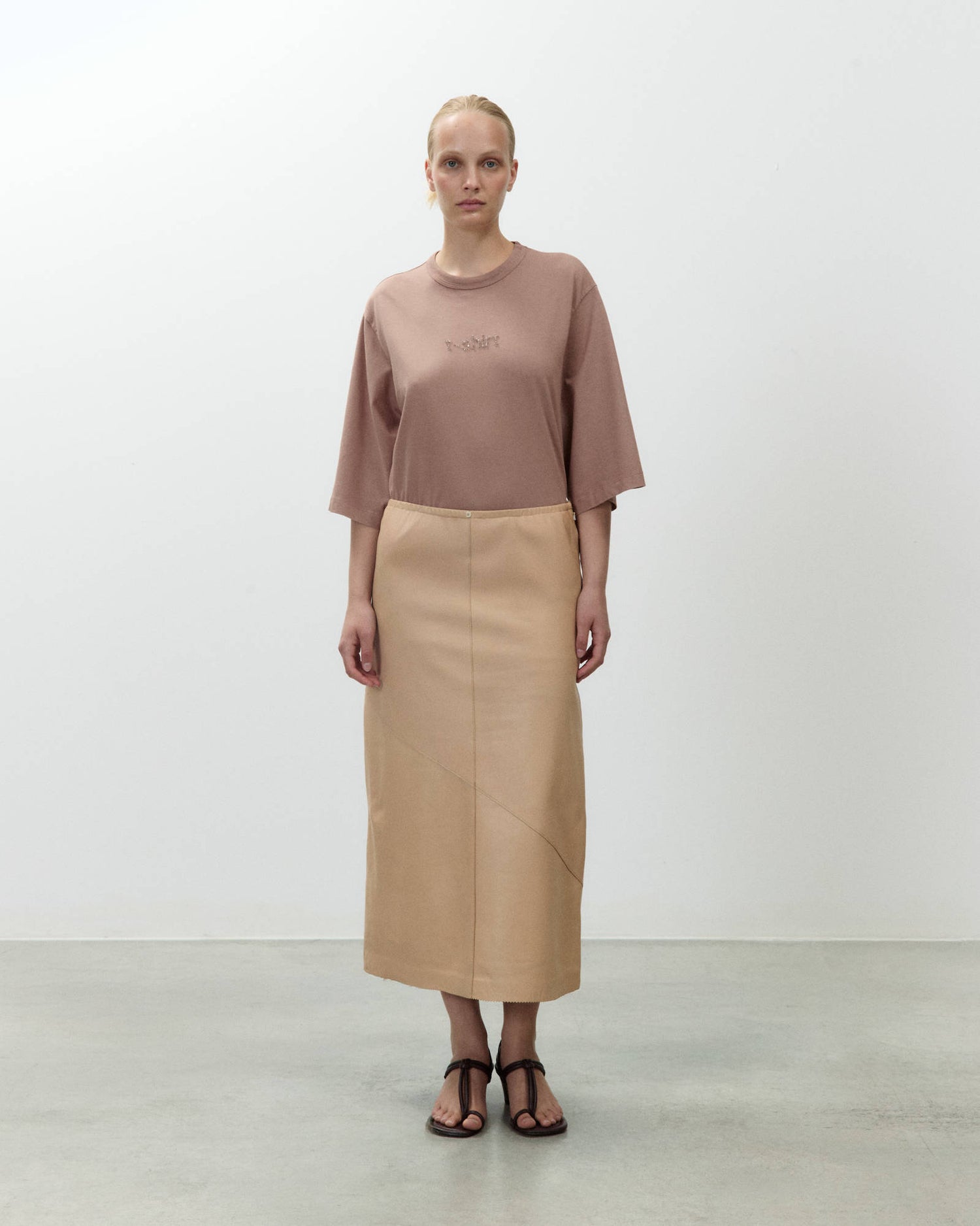 GONNA MIDI SOFT LEATHER