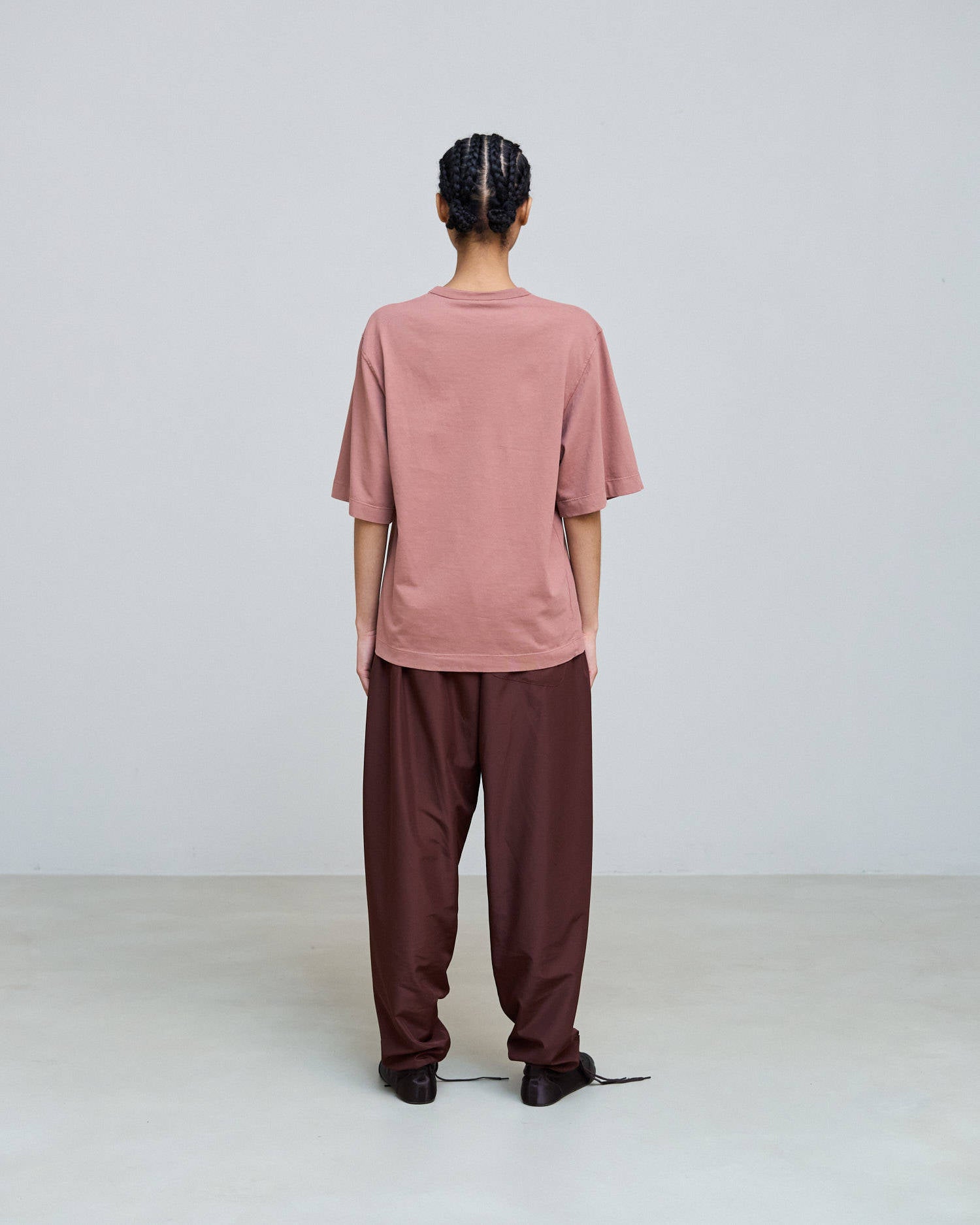 T-SHIRT OVERSIZE CON RICAMO Blush
