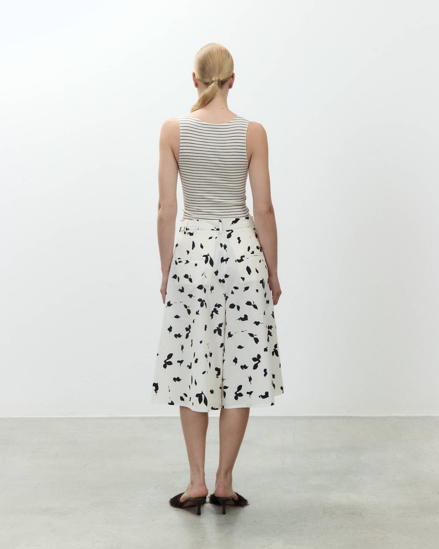 BERMUDA IN COTONE STAMPATO