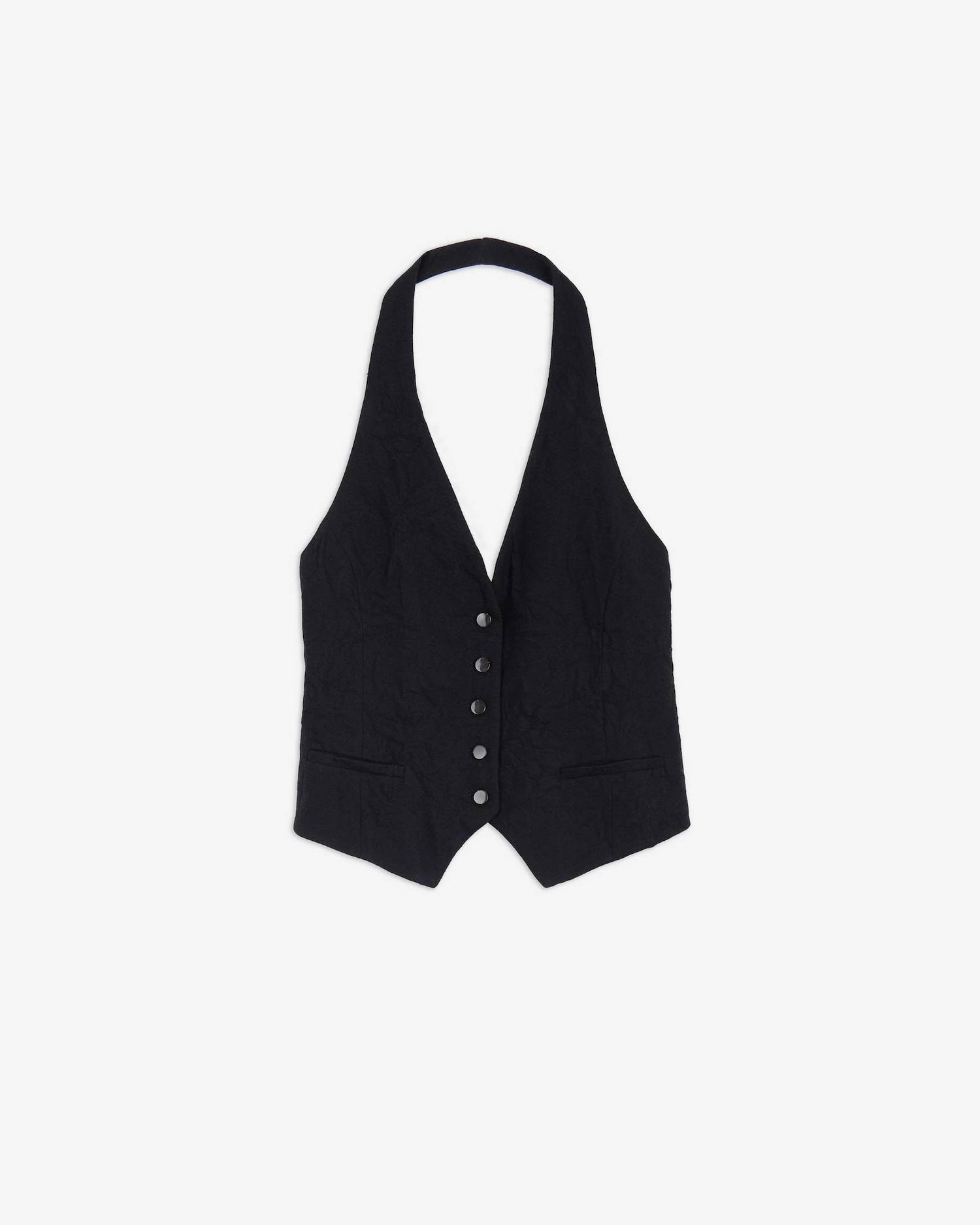 GILET HALTER IN LANA
