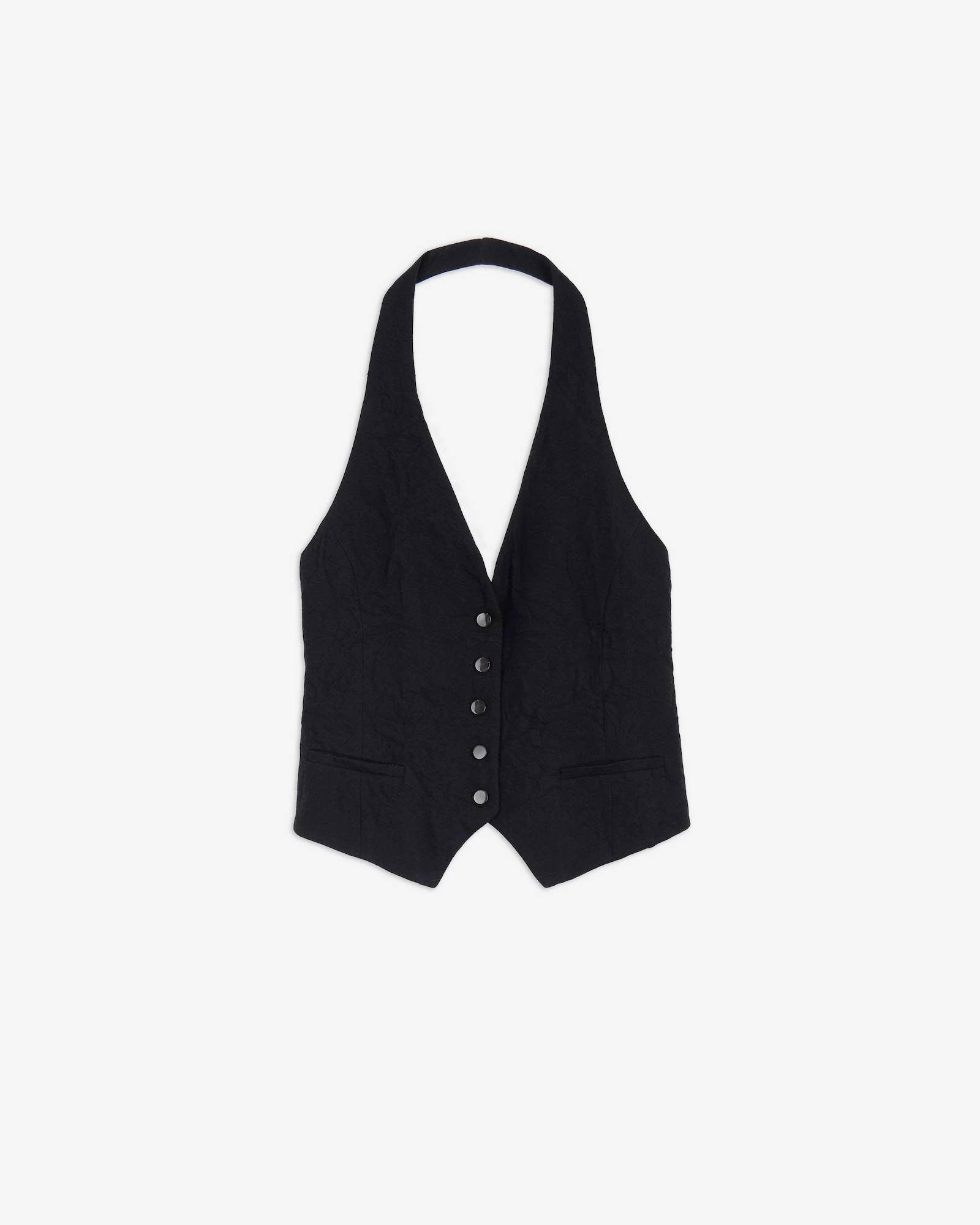 GILET HALTER IN LANA