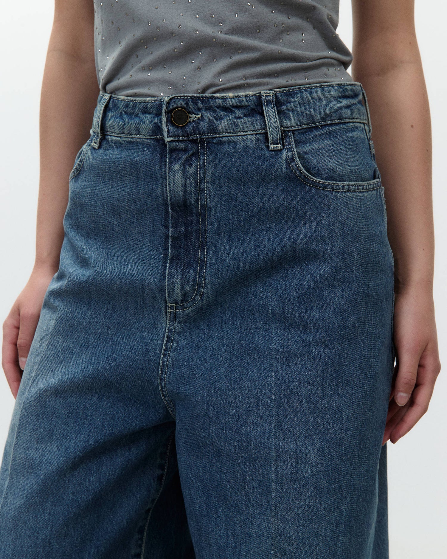 PANTALONE DENIM WIDE LEG