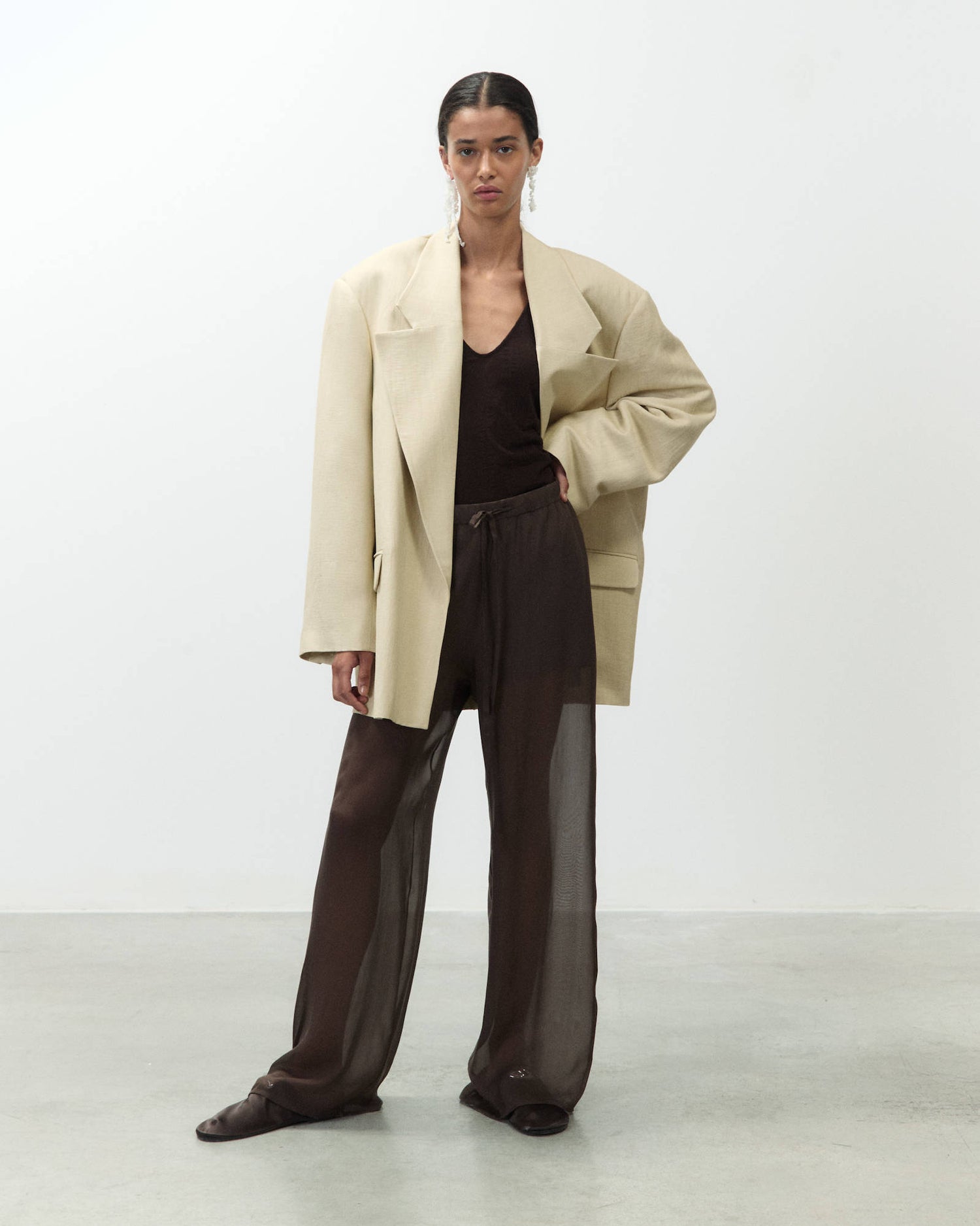 BLAZER OVERSIZE IN LINO