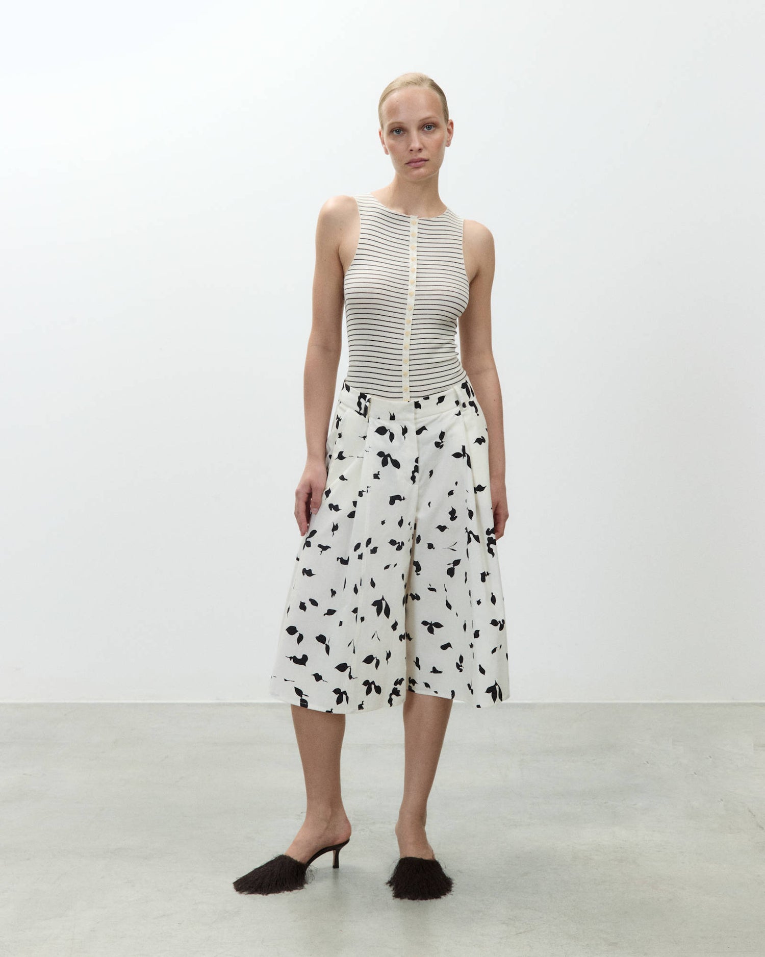 BERMUDA IN COTONE STAMPATO