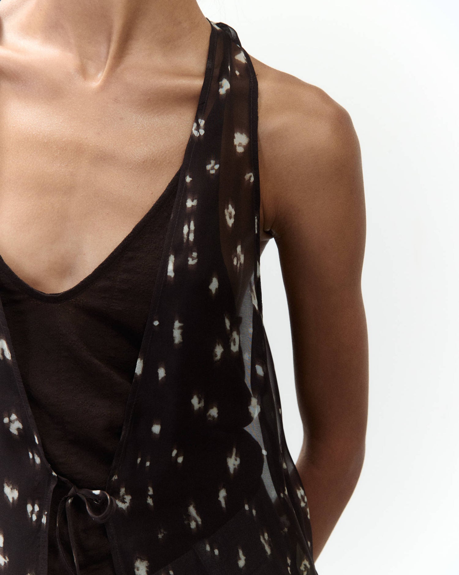 SPOLVERINO IN CHIFFON STAMPATO