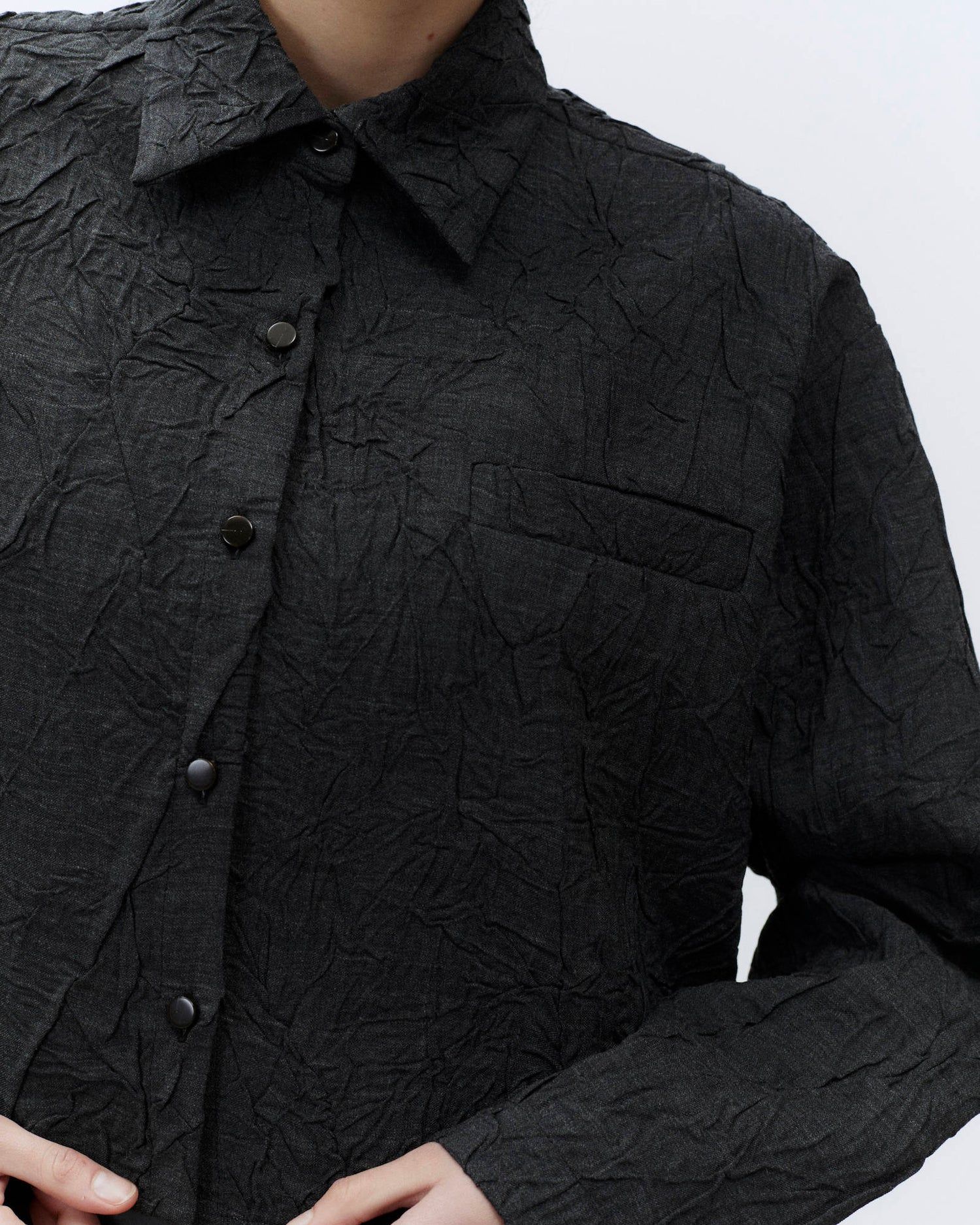 GIACCA VOILE PLISSÉ STROPICCIO