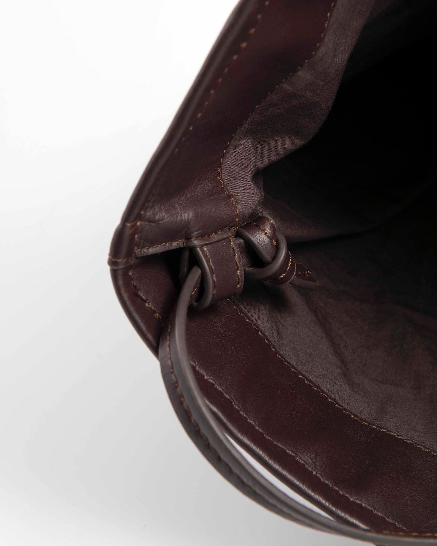 MAXI STRIPED LEATHER CLUTCH