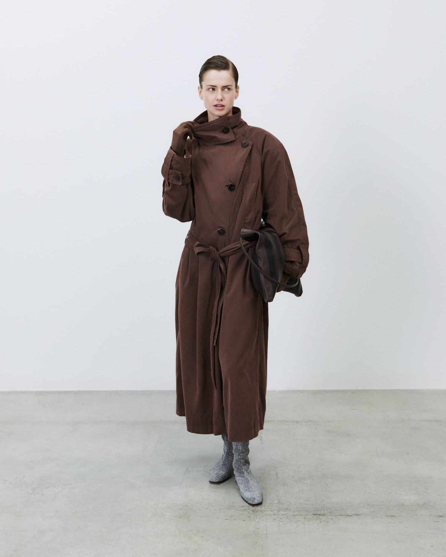 MAXI TRENCH NYLON SOFT TOUCH