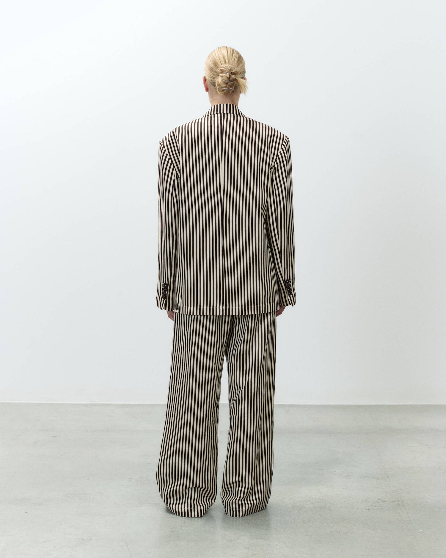 BLAZER MONOPETTO A RIGHE