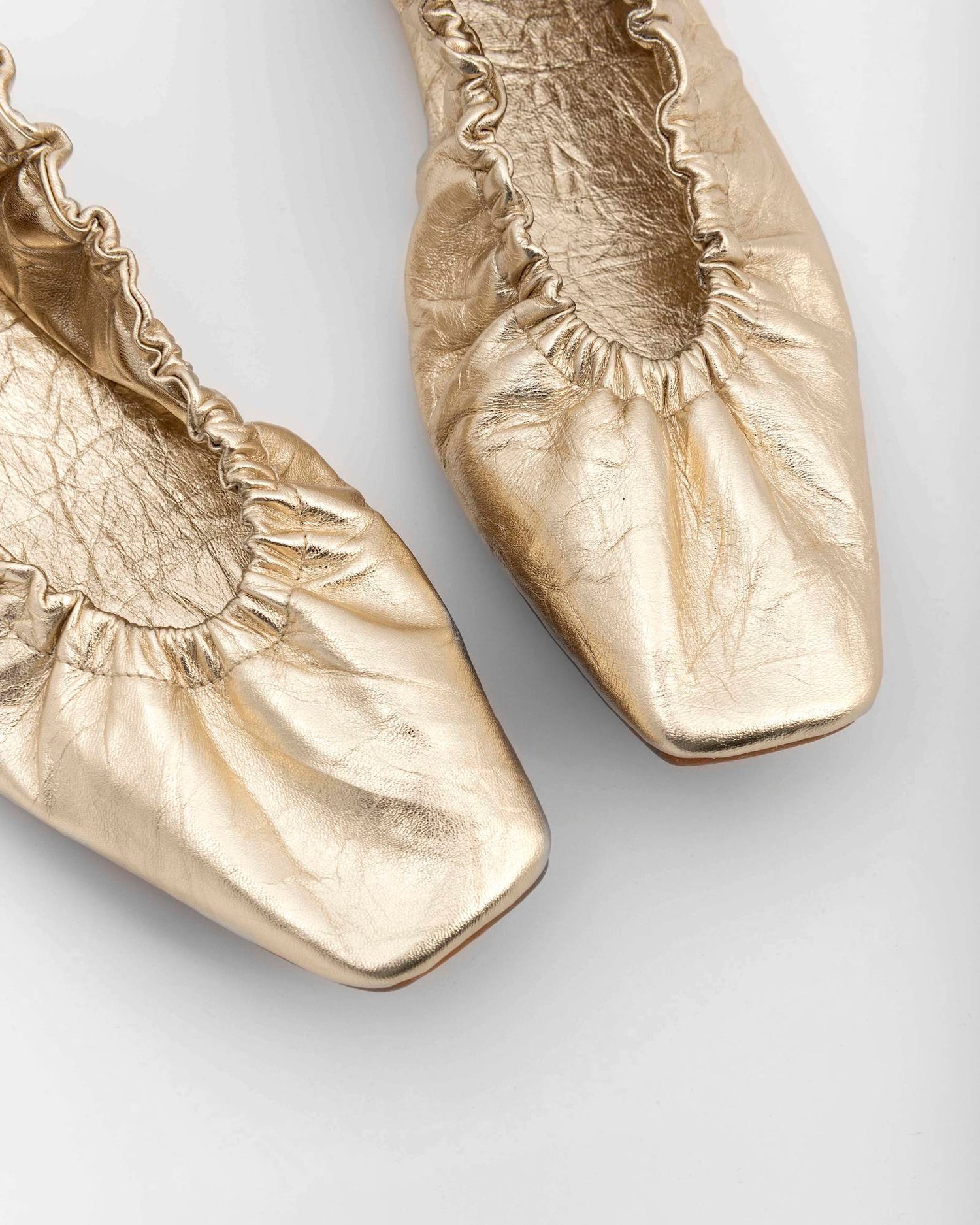 BALLERINA ARRICCIATA METALLIZZATA