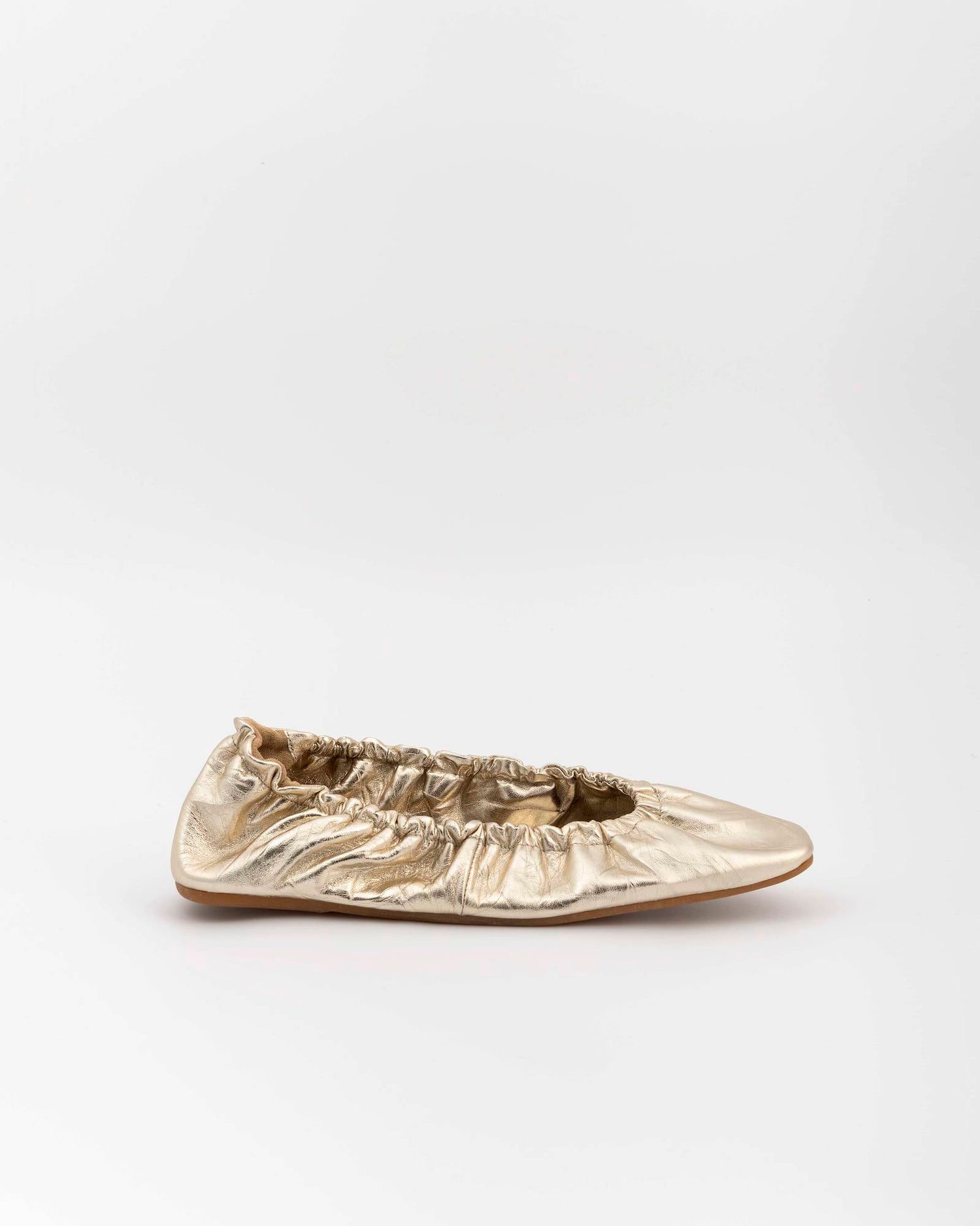 BALLERINA ARRICCIATA METALLIZZATA