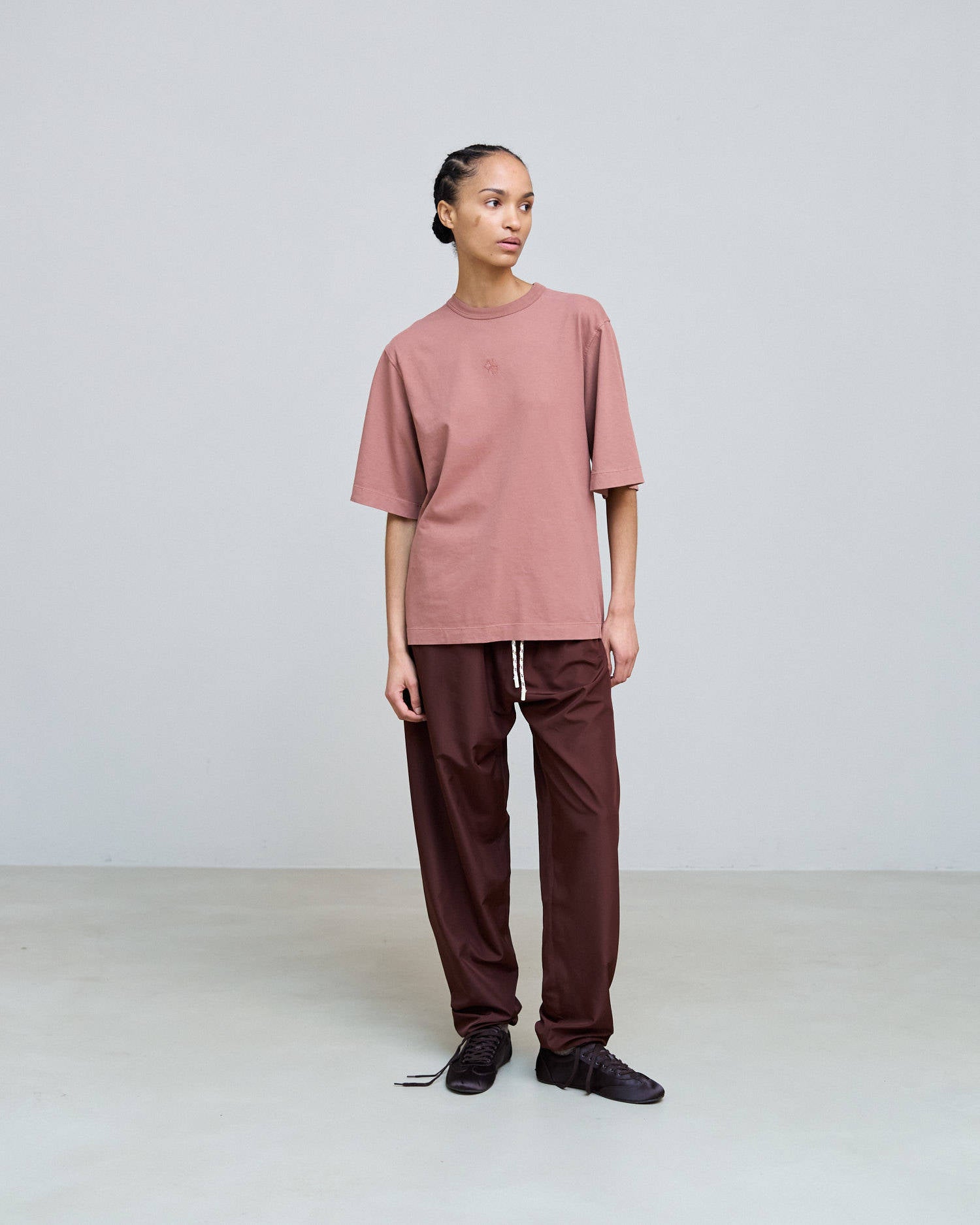 T-SHIRT OVERSIZE CON RICAMO Blush