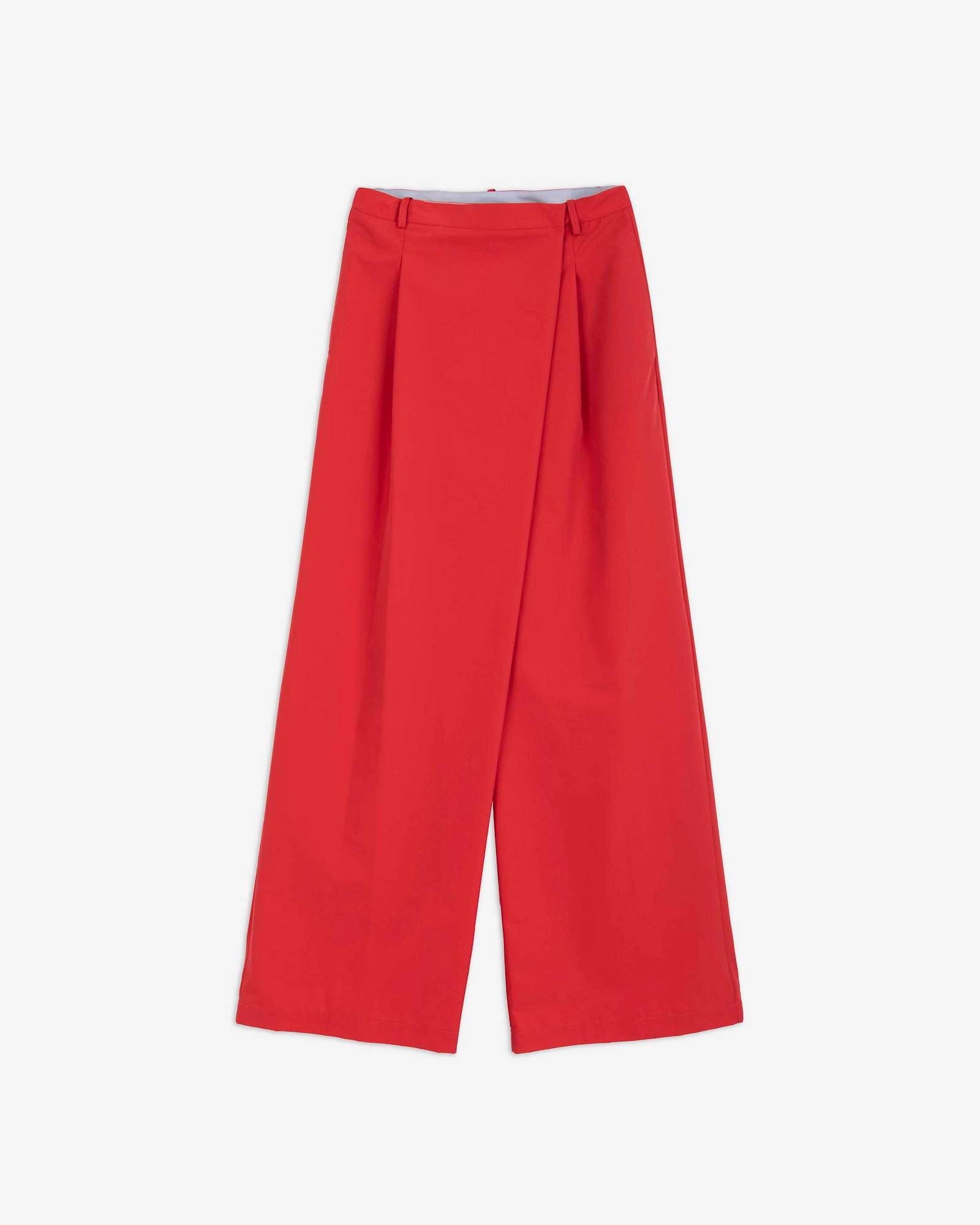 PANTALONE IN LANA ASIMMETRICO