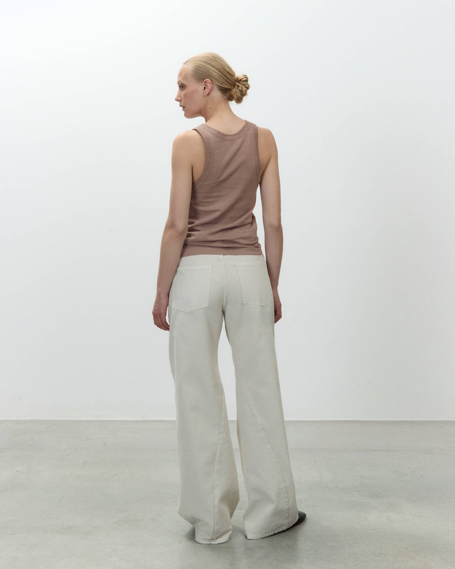 TOP CANOTTIERA RICAMO