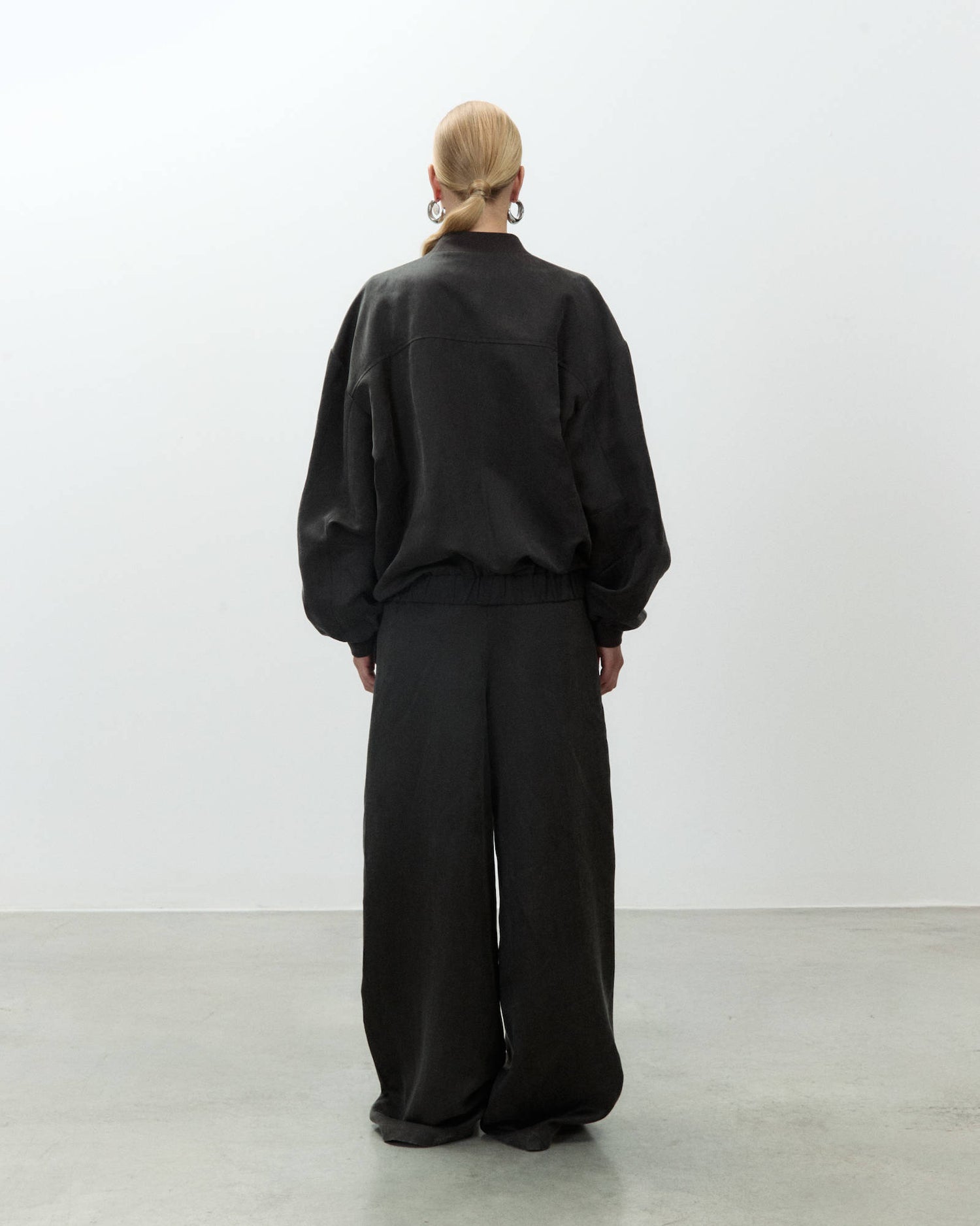 BOMBER OVERSIZE IN LINO