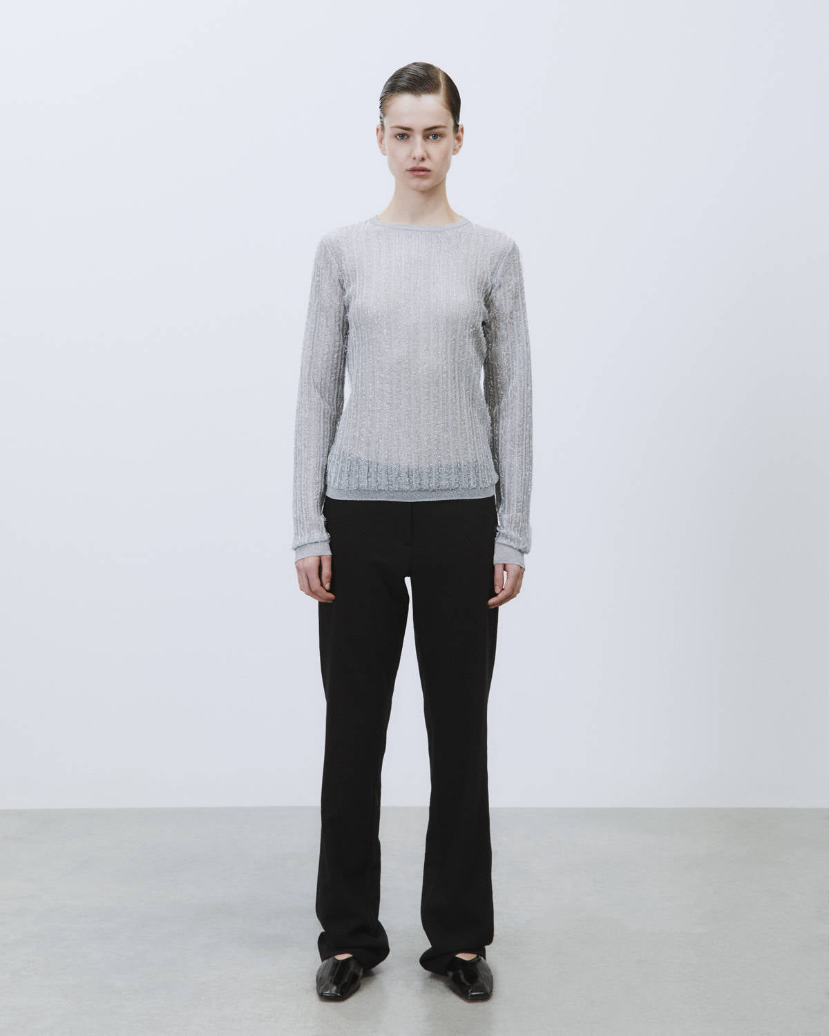 MAGLIA LUREX TRASPARENTE