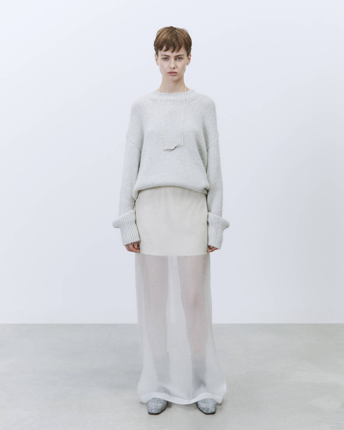 GONNA IN ORGANZA EFFETTO FRANGIA