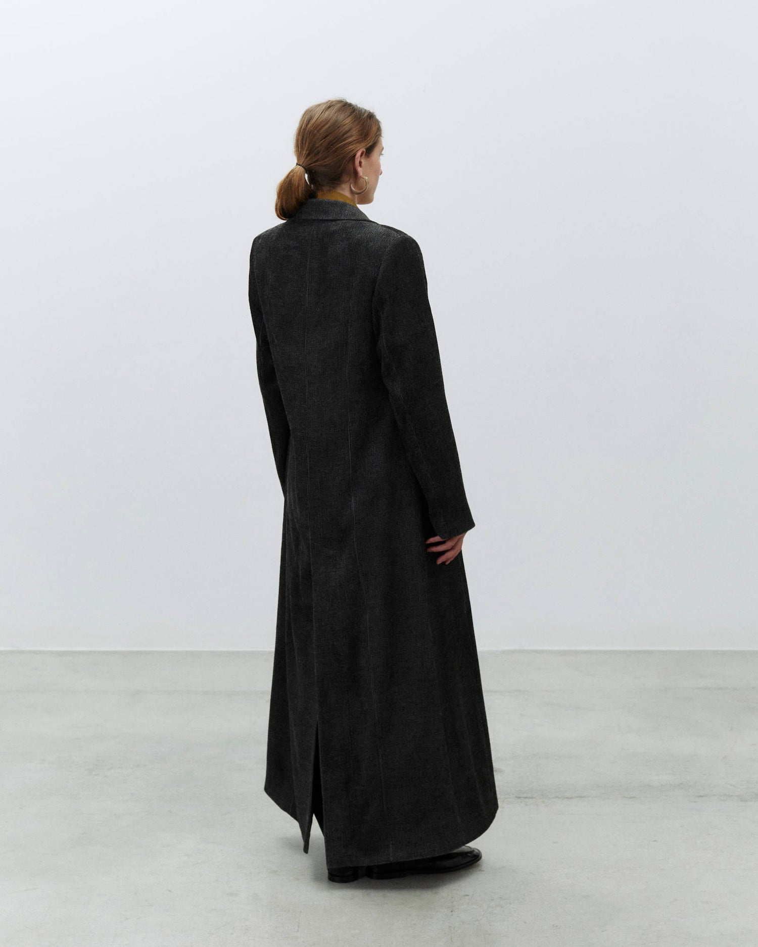 CAPPOTTO LUNGO VELLUTO MELANGE