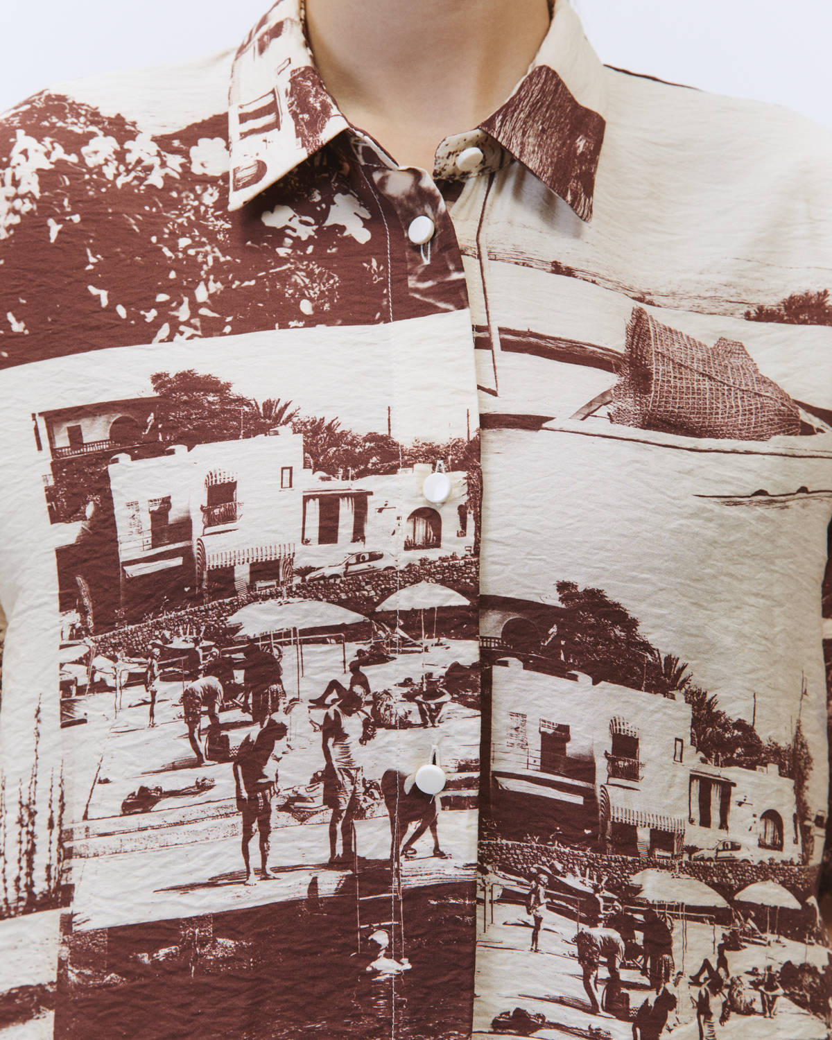 PHOTO PRINT SHIRT Choco