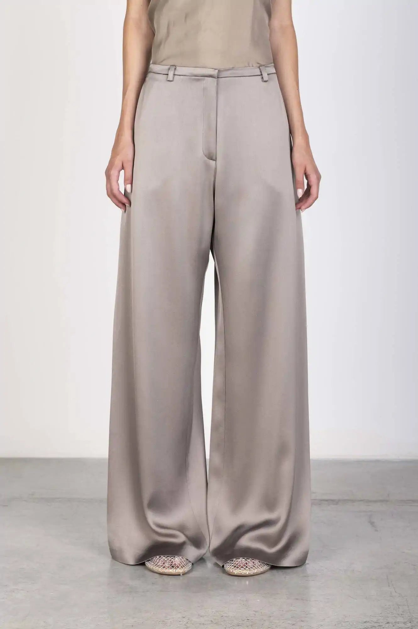 PANTALONE SATIN AMPIO