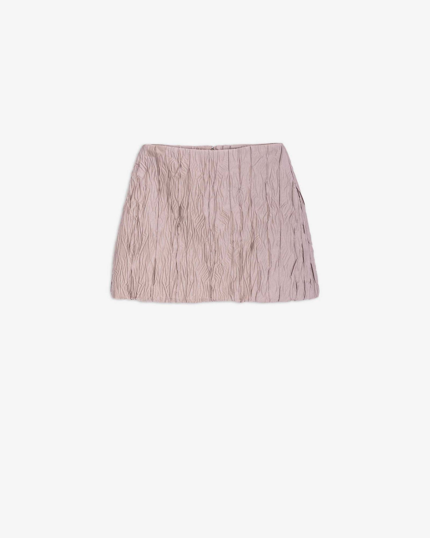 MINIGONNA SETA CRINKLE