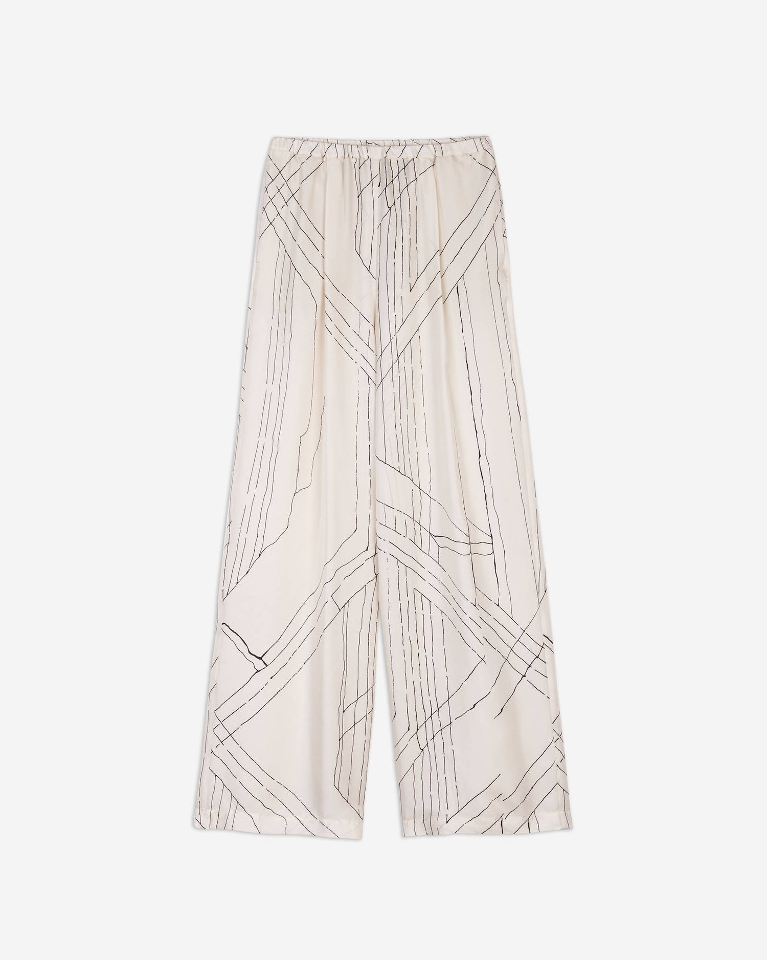 PANTALONE IN SETA STAMPATA