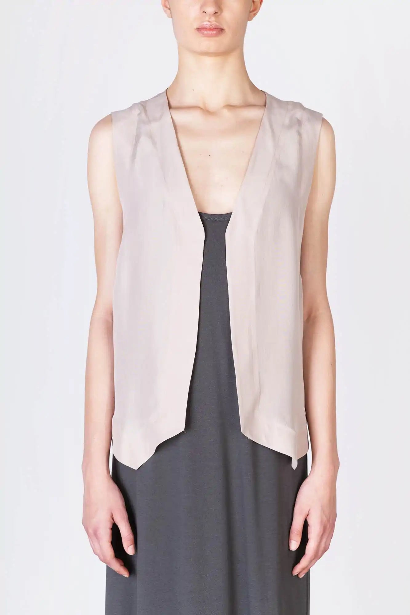 GILET IN SETA HABUTAY