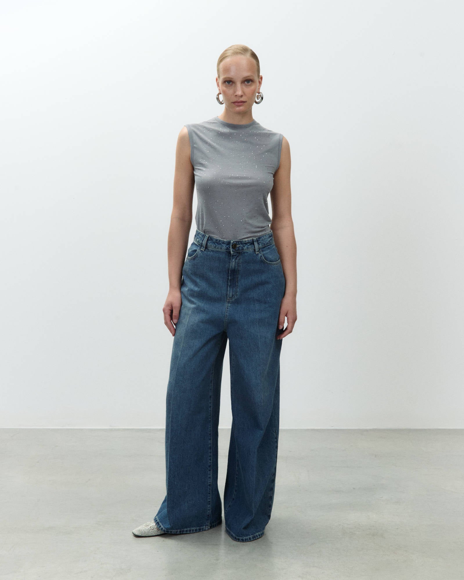 PANTALONE DENIM WIDE LEG