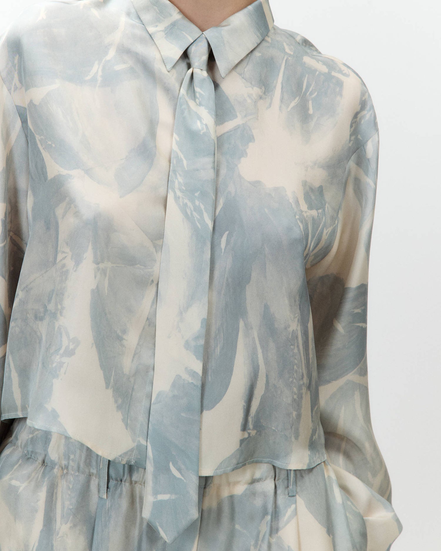 CAMICIA BRUSHED PRINT+CRAVATTA
