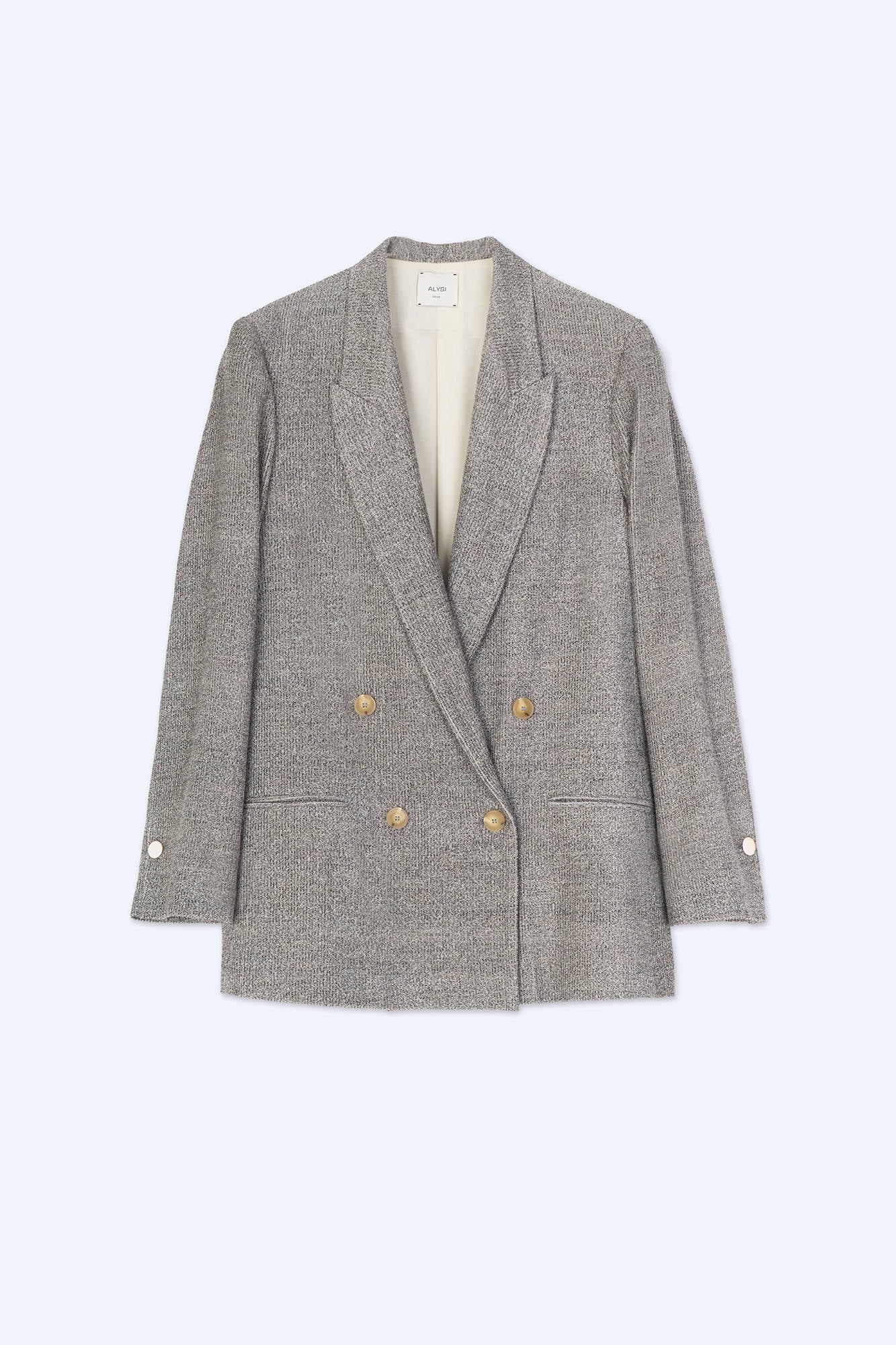 BLAZER DOPPIOPETTO OVER  VELLUTO MELANGE