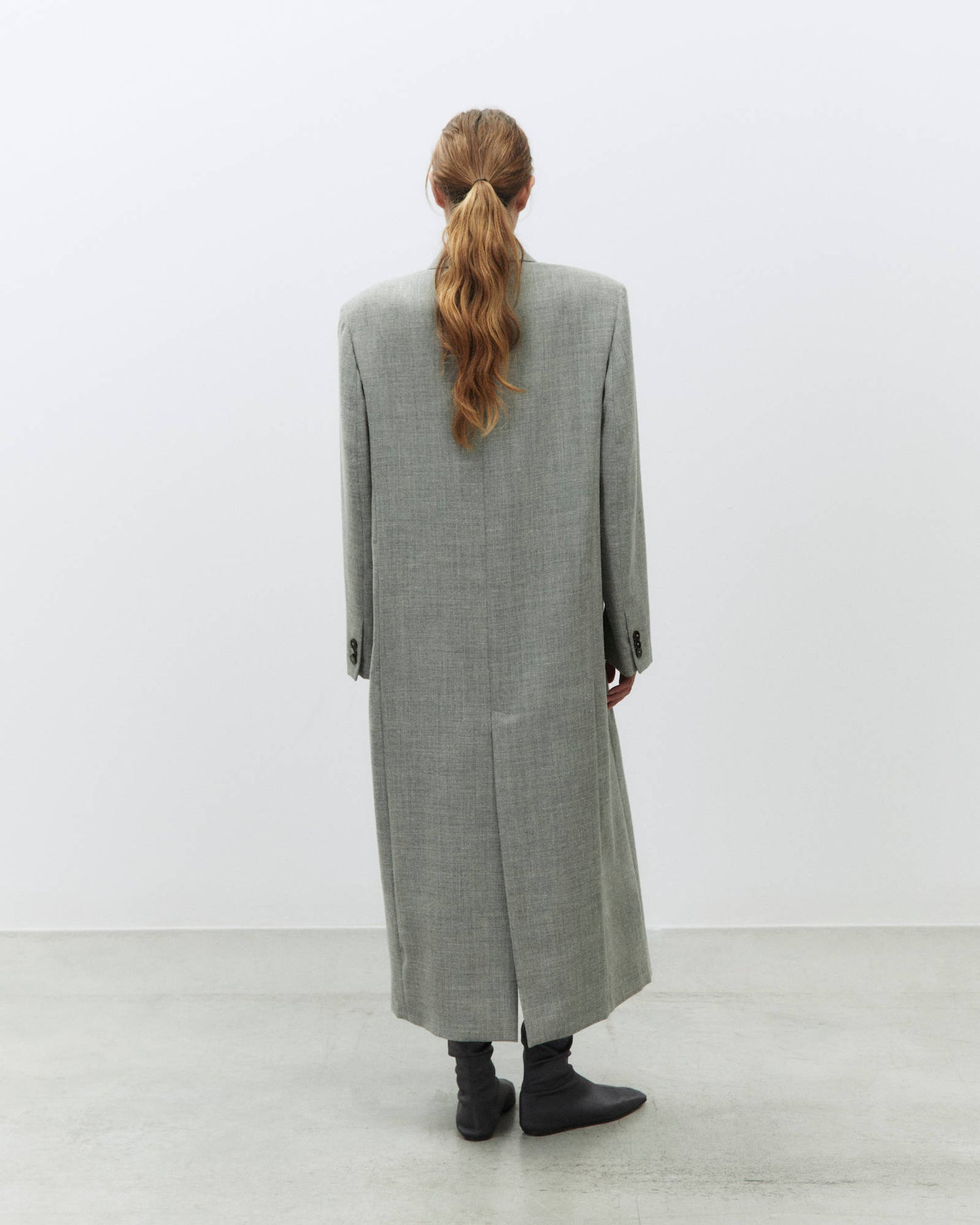 CAPPOTTO GRANIGLIA WOOL LUNGO