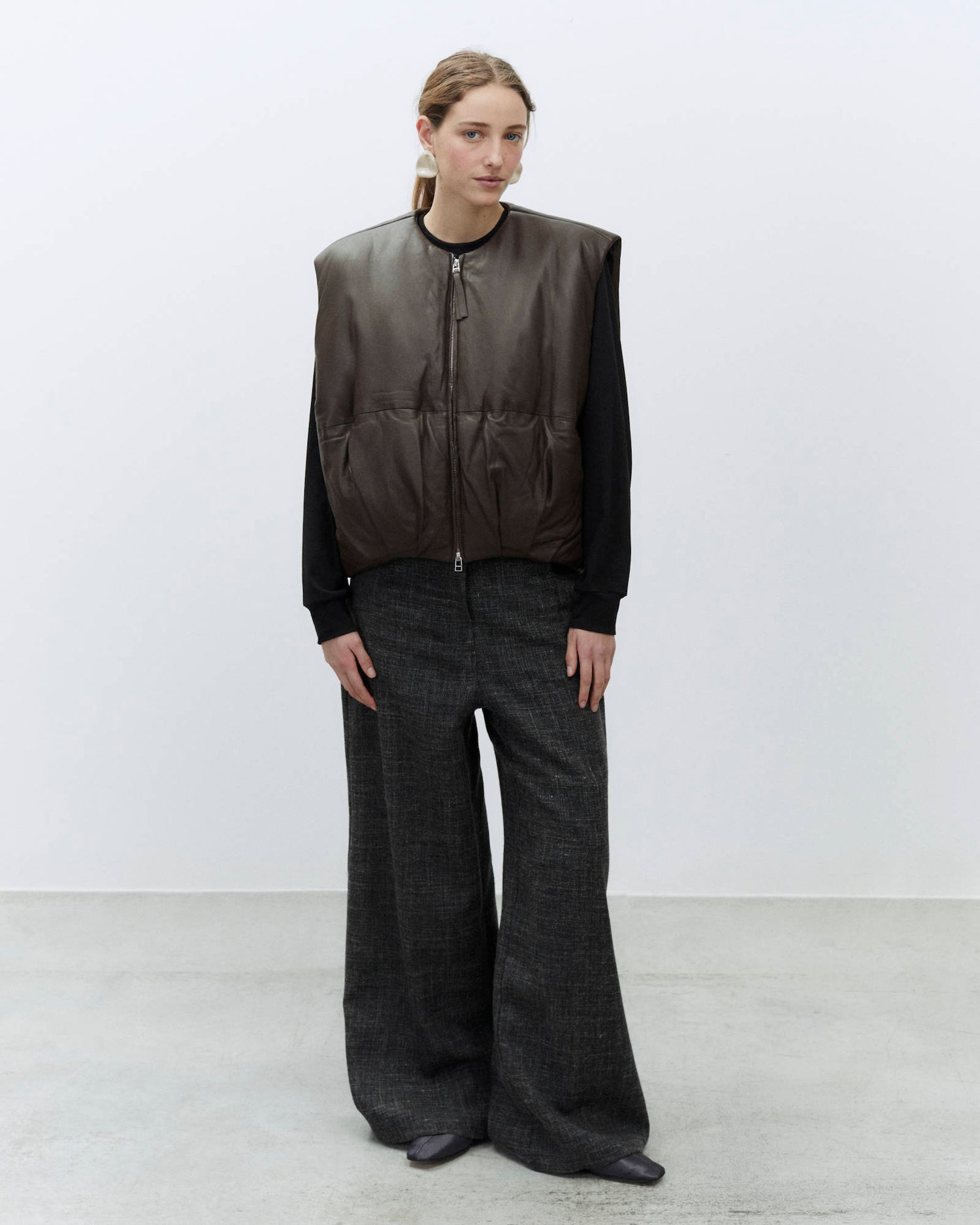 PIUMINO PUFFED LEATHER SMANICATO