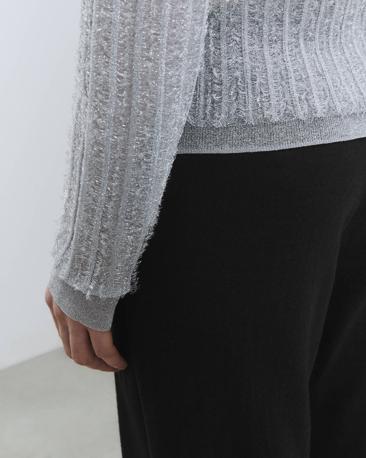 MAGLIA LUREX TRASPARENTE