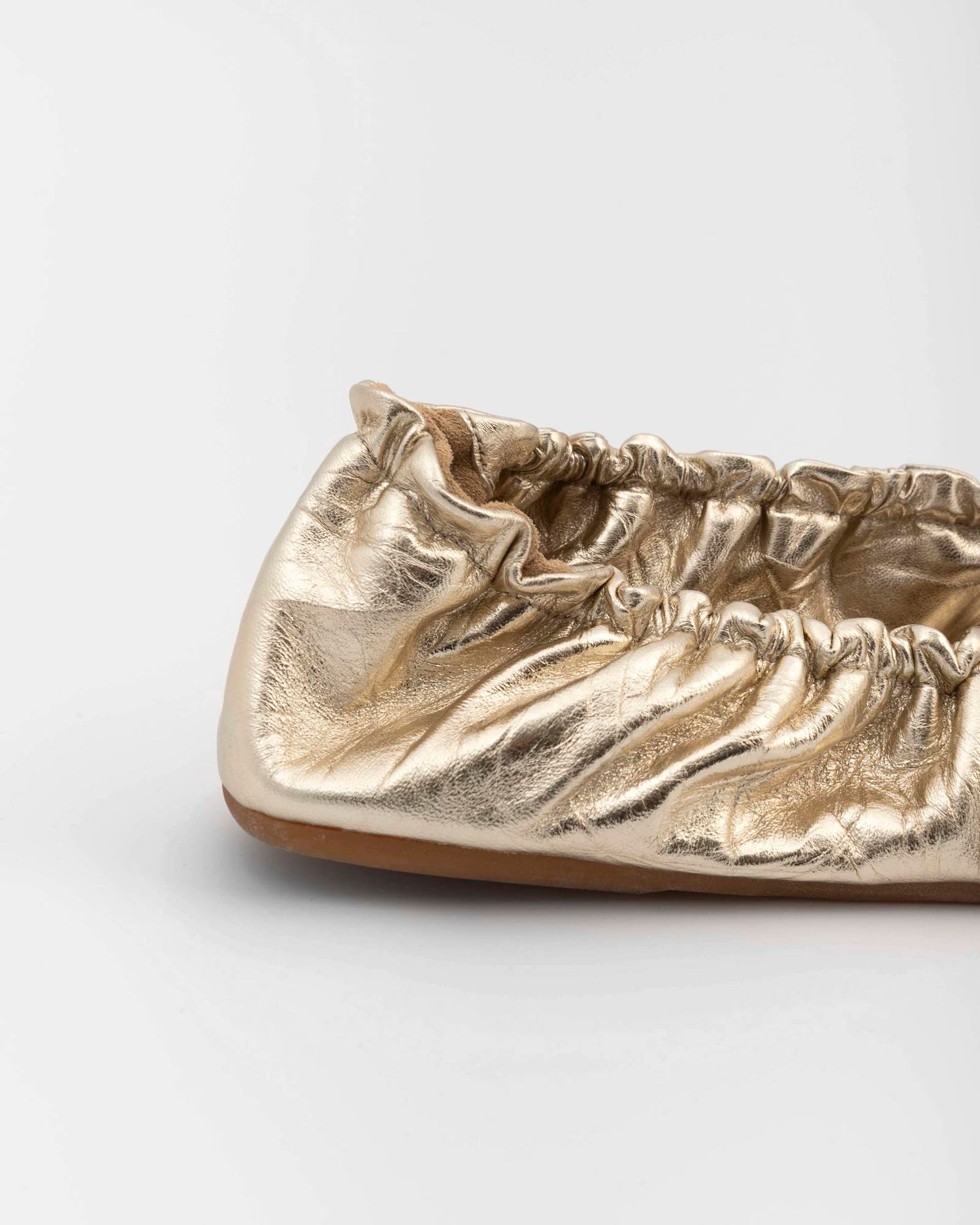 BALLERINA ARRICCIATA METALLIZZATA