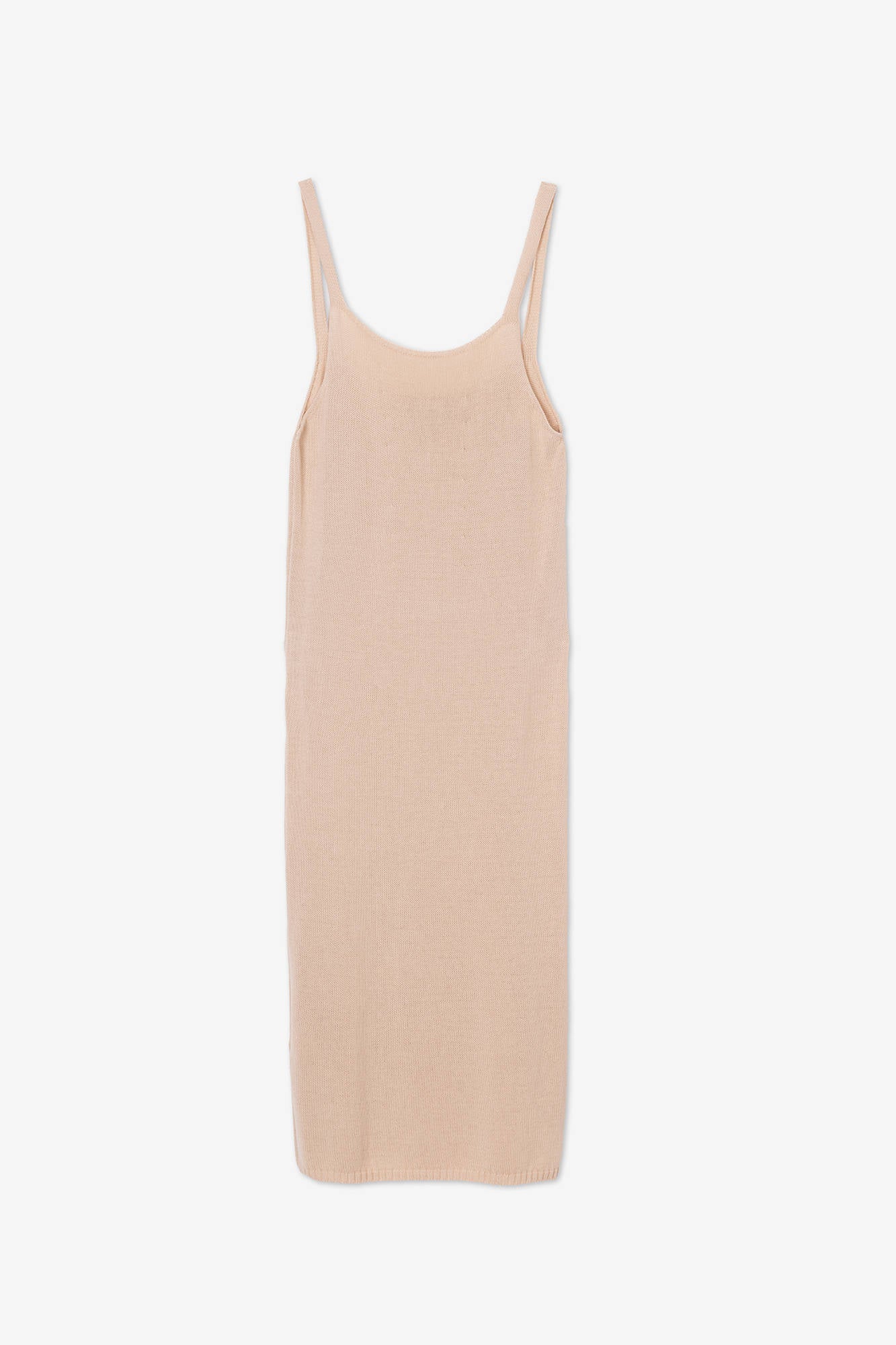 Cream KNITTED TANK DRESS
