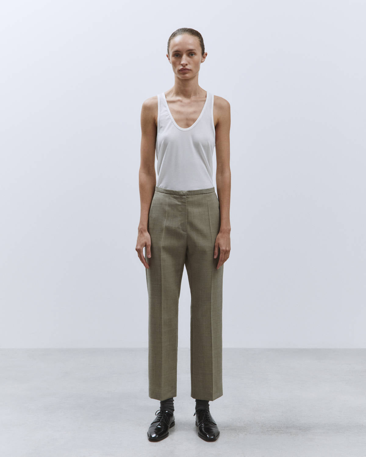 PANTALONE CROPPED LANA VERGINE