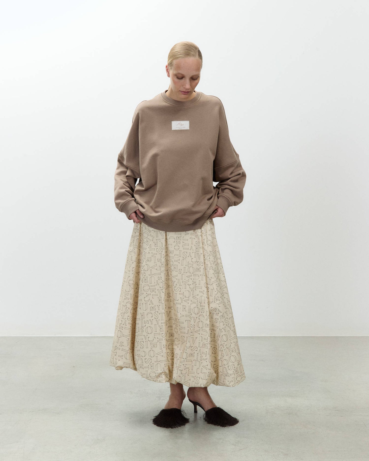 FELPA GIROCOLLO OVERSIZE