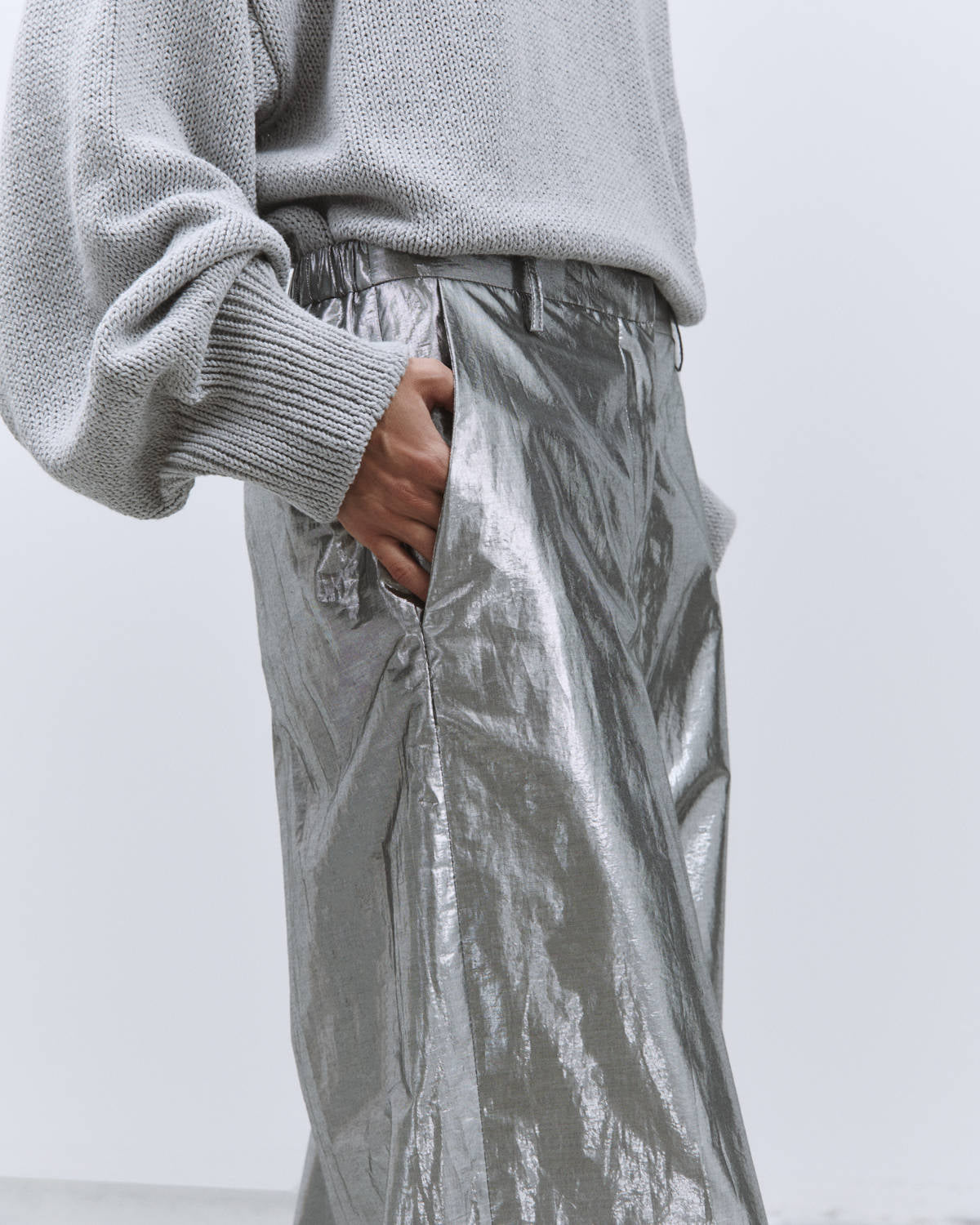 PANTALONE LIGHT SHINY PALAZZO