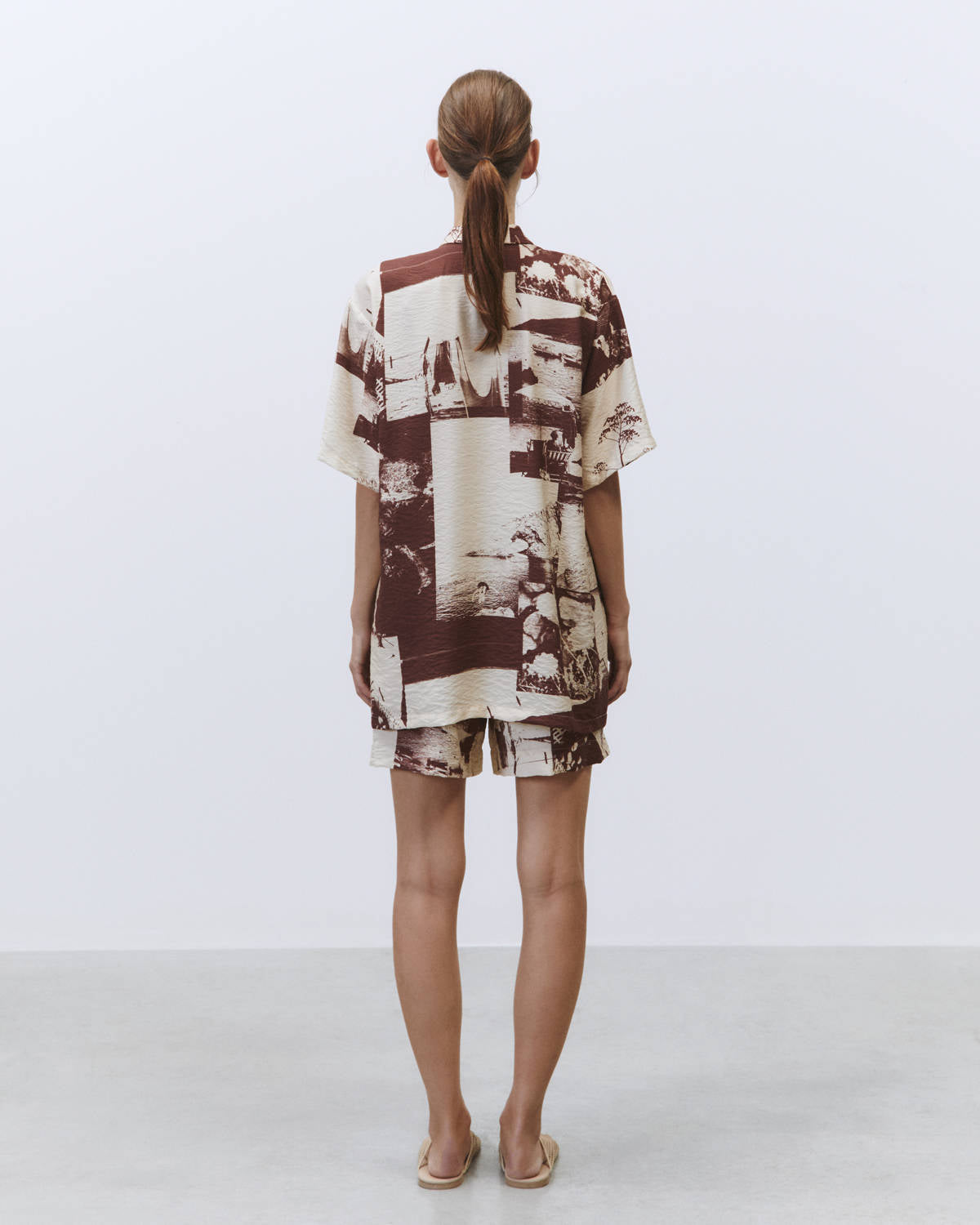 PHOTO PRINT SHIRT Choco