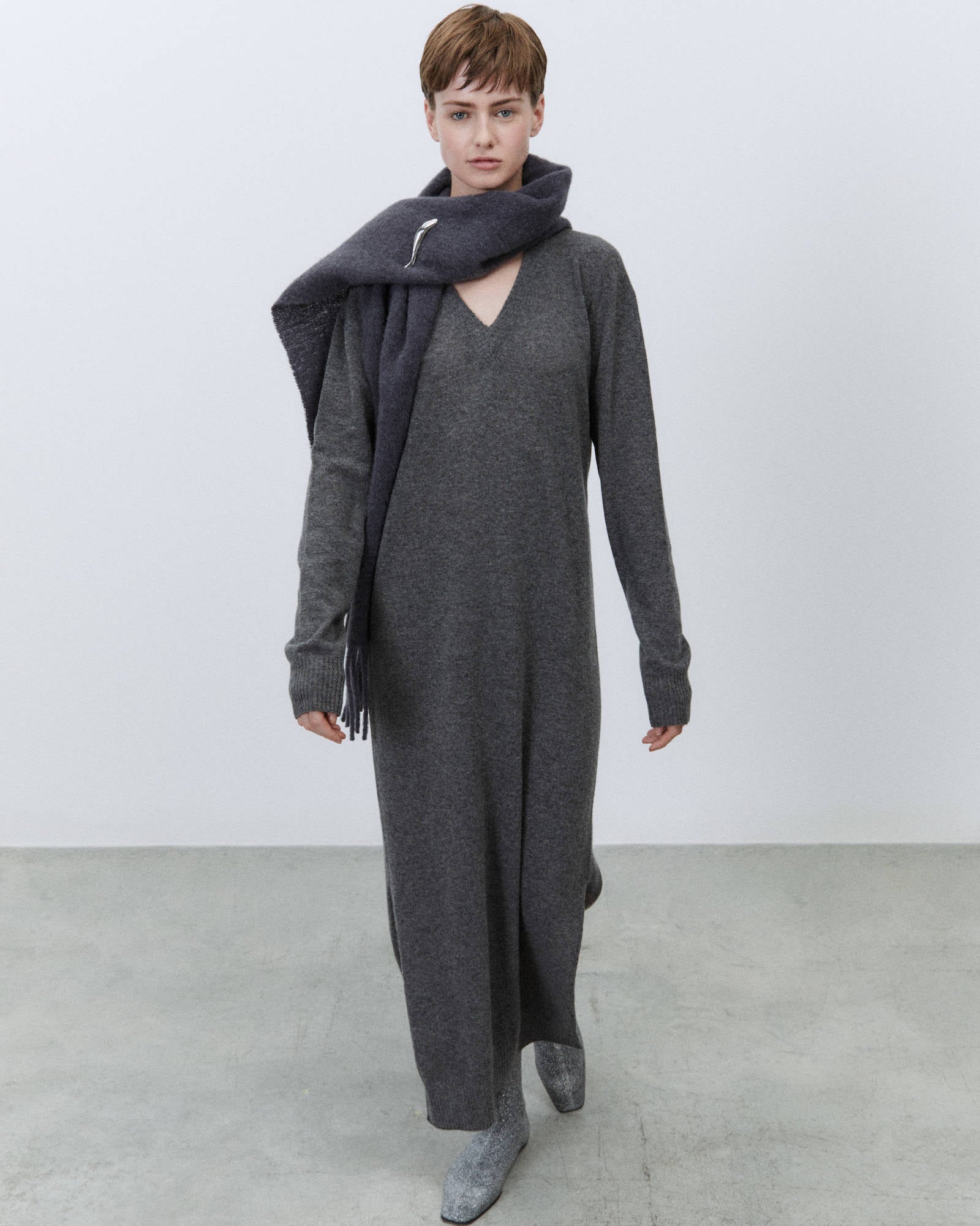 MAXI ABITO IN CACHEMIRE
