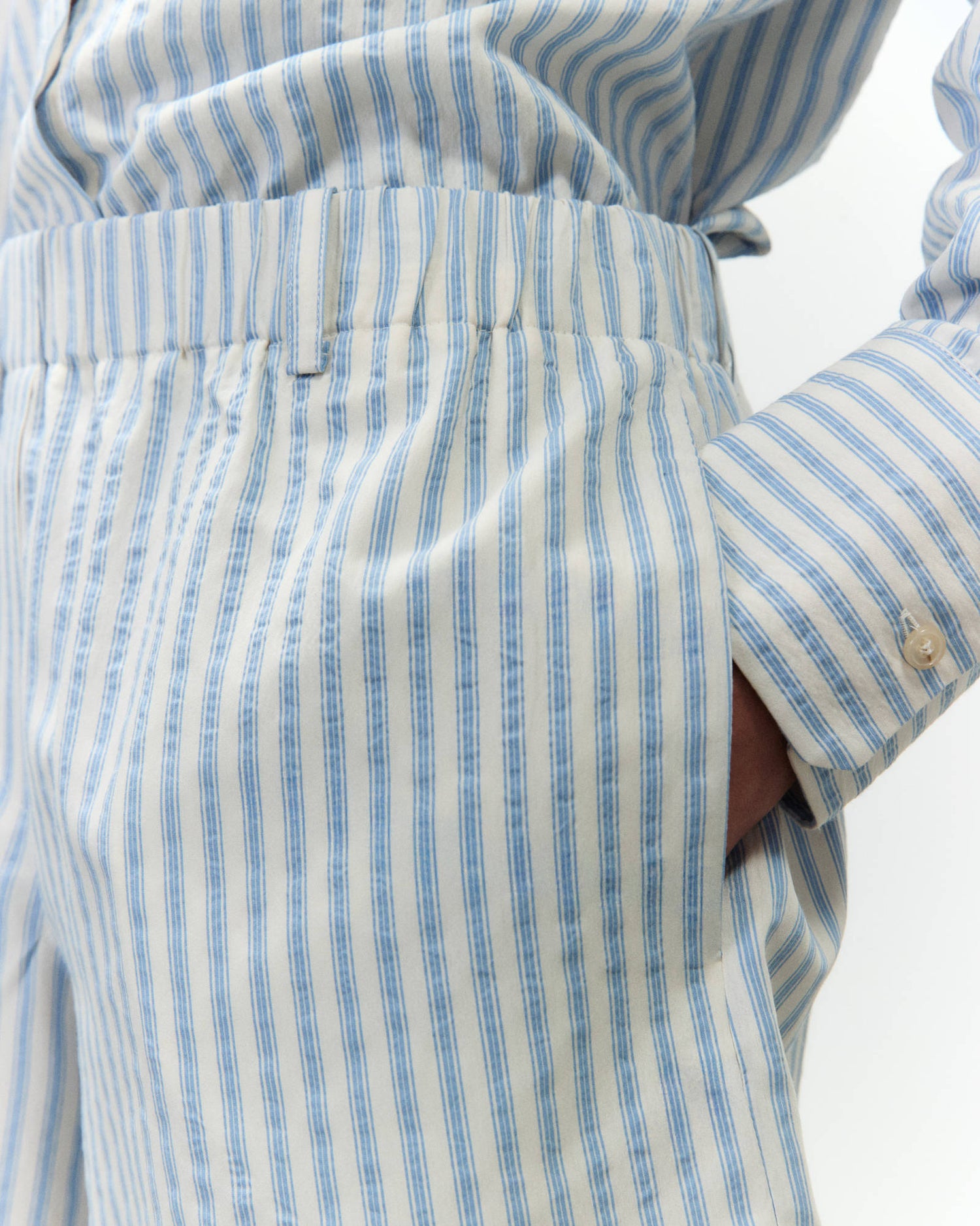 SHORTS IN COTONE A RIGHE