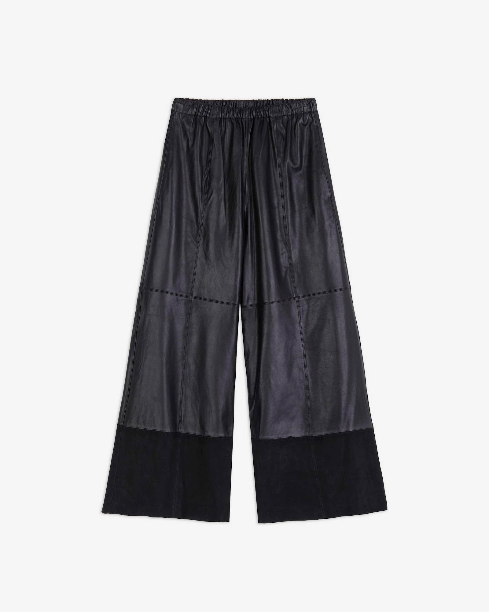 PANTALONE IN PELLE E SUEDE