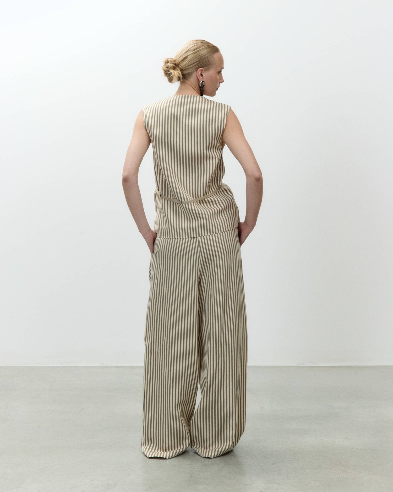 GILET SARTORIALE A RIGHE